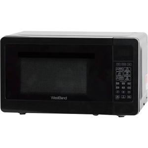 West Bend WBMW71B Microwave Oven 700-Watts Compact with 6 Pre Cooking Settings, Speed Defrost, Electronic Control Panel and Glass Turntable, 0.7-Cu.Ft, Black