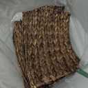 Casafield 24-Inch Christmas Tree Collar, Woven Water Hyacinth Tree Base Cover with Cord Cut Out, Espresso (Small Round)