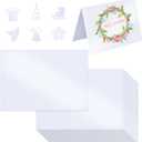 BEISHIDA 5x7inch Shimmer Cardstock, White Shimmer Paper, 250GSM Premium Craft Paper Sheet for Invitations, Cricut, Postcards, Greeting Card, DIY Art Projects(50 Sheets)