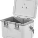 Portable Cooler 21 QT Insulated Hard Cooler, Holds 30 Cans, Lightweight Ice Chest with Handle and Strap, Keeps Ice up to 48 Hours, for Camping, Picnic, Fishing, Travel, Outdoor Use, White