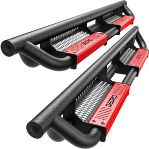 Running Boards Compatible with 2009-2018 Dodge Ram 1500 Crew Cab (Including 2019-2024 1500 Classic), 2010-2026 Ram 2500 3500, Paintable Side Steps Rail, Drop Nerf Bars Carbon Steel