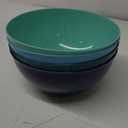 US Acrylic Vista Durable Plastic Salad and Serving 10-inch Bowls | Set of 4 in Coastal Colors | Reusable, BPA-free, Made in the USA | 135 oz. capacity
