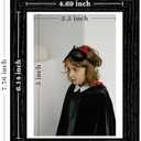 eletecpro 5x7 Floating Picture Frames Set of 4, Real Double Glass Picture Frames for Wall Mount, Vertical or Horizontal Display Multi-Size Photos and Artworks up to 5x7 Inches, Home Decor, Black