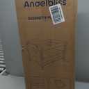 ANGELBLISS Baby Bassinet Bedside Crib, Pack and Play with Mattress, Diaper Changer, One-Push Setup Playards from Infants to Toddlers (Balck)