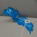 Creative Angel Feather Wings with Elastic Straps (Blue+fairy Wand)