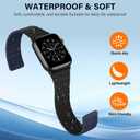 Double Sided Wearable Magnetic Band Compatible with Apple Watch Band 42mm(Series 10/11) 41/40/38mm for Men Women, Soft Silicone Strap for iWatch SE Series 11 10 9 8 7 6 5 4 3, Dark Blue-Black