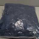 LOCHAS Soft Fluffy Faux Fur Rugs for Bedroom Bedside Rug 2x4 Feet, Washable, Furry Sheepskin Area Rug for Living Room Girls Room, Luxury Shag Carpet Home Decor, Light Navy