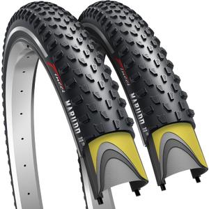 Fincci Marudo 29 x 2.10 Inch Bike Tire, 52-622, Reflective Wall, Foldable, Tough & Durable Nylon Rubber, Kevlar Bead, Set of 2  Compatible with MTB, Gravel & Hybrid Bicycles