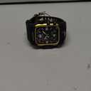 AmBand Rugged Case with Band for Apple Watch 45mm, Compatible with Apple Watch (iWatch) Series 9/8/7, Military Grade Shockproof Bumper Cover, Tactical Band for Men, Black Gold