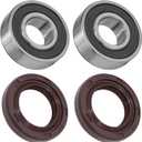Caltric Front Wheel Ball Bearings & Seals Kit Compatible with Honda 70 Atc70 Atc-70 1978-1985