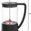 Bodum 51oz Brazil French Press Coffee Maker, High-Heat Borosilicate Glass, Black - Made in Portugal