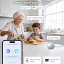 Veise VE012W-H WiFi Smart Front Door Lock Set, Built-in WiFi, App Remote & Voice Control, Fingerprint Keyless Entry Smart deadbolt with Handle, Backlit Keypad, Auto Lock, IP55 Waterproof, Matte Black