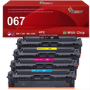 067 Toner Cartridge Compatible for Canon 067 067H Toner Cartridge 4 Pack for Canon ImageCLASS MF656Cdw MF654Cdw MF653Cdw MF652Cw MF650 Printer (Black Cyan Magenta Yellow)