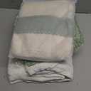 Extra Large Outdoor Boho Picnic Blanket 91'' x 71'' Green Table Runner 6 Throw Pillow Cover Woven Cotton Yarn Oversize Beach Blanket Washable for Picnic Camp Wedding