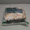 jinchan Round Rug 5ft Area Rug - Machine Washable 5'Circle Vintage Floral Non-Slip with Rubber Backing Ultra-Thin Low-Pile Carpet for Bedroom Living Room Dining Room Entryway (5'Round,Orange) (Retro Orange/Blue)