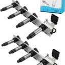 TAUTOY Set Of 2 UF372 Ignition Coil Pack (4.6L Only) 2004-2006 For Cadillac DeVille Seville SRX STS XLR,For Pontiac Bonneville 2004-2005, Replace # C1509 12585765 5C1552 89017778