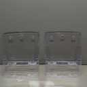 Acrylic Brochure Holder 8.5x11 & 4 x9 Inches, Clear 2 Tier Magazine Holder Brochure Display Stand w Removable Divider, Literature Pamphlet Flyer Holder for Wall Mount or Countertop