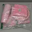 WELLIFE 210 PCS Pink Plastic Plates for 30 Guests - Disposable Dinnerware Set Including Dinner Plates, Dessert Plates, 12oz Cups, Cutlery & Napkins, Pink Party Plates for Valentines and Galentines