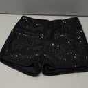 Women Y2k Sequin Micro Shorts Low Rise Bodycon Sparkly Mini Shorts Sexy Going Out Bottoms Rave Party Clubwear XS