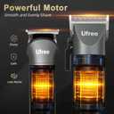 Ufree Beard Trimmer for Men Professional with Hair Clippers, Barber Clippers and Trimmers Set, Electric Razor Shavers for Men, Cordless Mens Grooming Kit for Nose, Ear, Face, Hair, Gifts (Gray)