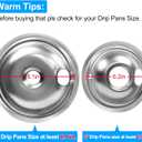 S-Union 4 Pack MP22YA Electric Range Burner Element Unit Set - 2 pcs MP15YA 6" and 2 pcs MP21YA 8" Replacement for Hardwick & Kenmore & Maytag & Norge & Whirlpool Electric Range Stove