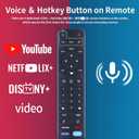 V2 Pro Replacement Voice Remote Control Compatible for vSeeBox V1 / V2 / Elite/Max, Replacement for OctaStream Elite Max Latest Technology Android TV Box 2023