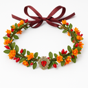 Vivivalue Floral Crown Women Flower Headband Floral Headpiece Halo Wedding Party Festival Photos (1)