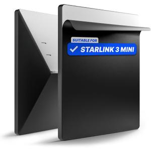 EYO Protective Sticker for Starlink Mini Accessories - Weatherproof Sticker for Outdoor Use - Easy to Apply - No Signal Loss - Residue-Free Removal Black