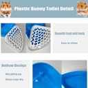 PINVNBY Guinea Pig Litter Box Triangle Potty Trainer Corner Chinchilla Litter Tray Hamster Plastic Corner Toilet Box for Bunny Ferret Small Animal