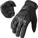 WTACTFUL Motorcycle Gloves for Men - Impact Protection, Breathable Comfort, Touchscreen Capable & Perfect for Daily Cruising Driving (Medium, Black)