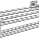 Alise Towel Rack,Towel Holder Towel Shelf with Double Towel Bars for Bathroom Lavatory,SUS 304 Stainless Steel Wall Mount Towel Hanger Storage,16 Inch Brushed Nickel,GZ8040-LS