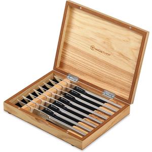 WSTHOF 8-Piece Stainless Mignon Steak Knife Set, Silver