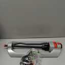 Eden 96218 Heavy Duty Turbo Oscillating Sprinkler, Covers Up to 3,700 sq. ft., 18 Brass Nozzles, Weighted Aluminum Base, Adjustable Range, Quick Connect Bundle, Silver, Red, Black