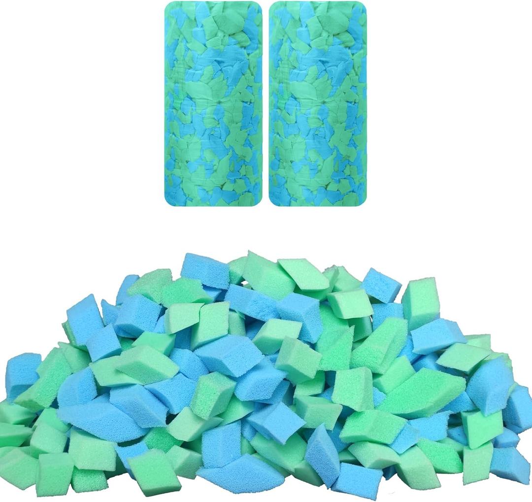 Bean Bag Filler, 10 Pounds Comfortable and Soft Shredded Memory Foam Filling Without Gel, Premium Random Colors BeanBag Stuffing for Various Pillows/Punching Bag/Couch Cushions/Pouf/Dog Bed