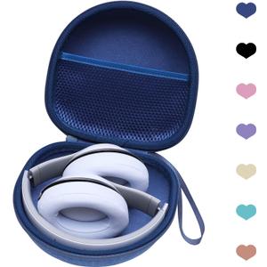 LTGEM Headphone Case Compatible with BERIBES/TOZO/KVIDIO/Beats/Soundcore Anker/JBL Noise Cancelling Over-Ear Headphones, Blue