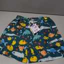 BOY'S SWIM SHORTS KIDS BOY SWIMSUIT-OCEAN FISH, 12Y