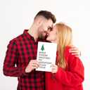 2 x Funny Christmas Card with Christmas Tree, Naughty Holiday Gift Ideas, Adult Funny Merry Xmas Card for Men Women