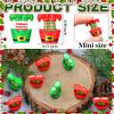 50 Pcs Christmas Mini Elf Figures Tiny Resin Elves Elf Legs Figurines Xmas Ornaments for Goodie Bag Fillers Winter Xmas Stocking Stuffers Birthday Gifts Table Decorations