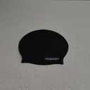 Extra Large Swim Cap - Swim Cap for Long Hair, Dreadlocks, Weaves, Hair Extensions, Braids, Curls & Afros - Silicone Swimming Cap for Women & Men, Keep Hair Dry (Black (XL))