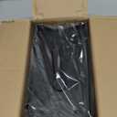 MOUKABAL Sponge Holder for Kitchen Sink  Rustproof Stainless Steel, 360 Rotating Drain Pipe, Large Counter Organizer with Drip Tray for Sponges, Brushes & Dish Cloths Black