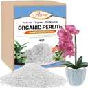 Riare 6 Quarts Organic Perlite for Plants - Horticultural Soil Amendment for Potting Mix, Natural Chunky Soil Additive Conditioner to Improve Root Growth, Drainage and Ventilation