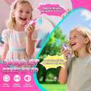 Rechargeable Walkie Talkies Toys for Girls: Unicorn Toys Walkie Talkies for Kids 2 Pack Christmas Birthday Gifts for Grandkids 3 4 5-7 Year Old Girls Age 4-5 6-8 Years Old Stocking Stuffers