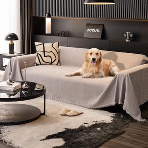 100% Waterproof Sofa Covers for Pets Couch Covers Dogs Cats Sofa SlipCover for Sectional Couches Reclining Arm seat Futon Washable Furniture Protector Covers for Living Room(71" x 51", Light Gray)