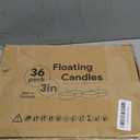 3 inch White Floating Candles, 36 Packs Unscented Floating Candle for Centerpieces-8 Hours Burn Time-3 White Floating Candles Bulk for Wedding Cylinder