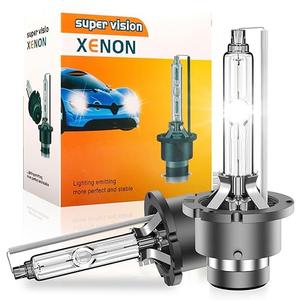 SENROBO D2S HID Xenon Headlight Bulbs,6000K Cool White,35W Upgraded 350% Brighter High and Low Beam Xenon Replacement Light Bulb,Pack of 2