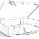 Clear Hinged Plastic Containers,Keepsake Storage Boxes Plastic,Display Case Use for Storage and Organization Jewelry,Tools, Office supplies,Pet supplies, DIY materials,Use as handbags