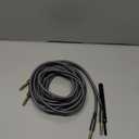 Elebase 1/4 Inch TRS Instrument Guitar Cable 10ft 2Pack,Straight 6.35mm Guitar Bass AMP Cord,Quarter Inch 6.3mm Male Jack Stereo Audio Balanced Line for Electric Guitar,Bass,Keyboard,Amplifier,Speaker (Grey)