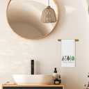 Merry Christmas Tree Kitchen Towels, Cute Winter Xmas Tree Hand Towels for Bathroom Decor, Winter Holiday Christmas Dishcloths Dish Towel for Kitchen 16x24 Inches