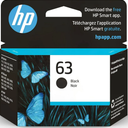 HP 63 Black Ink Cartridge | Works with DeskJet 1112, 2130, 3630; Envy 4510, 4520; OfficeJet 3830, 4650, 5200 Series | Eligible for Instant Ink | F6U62AN