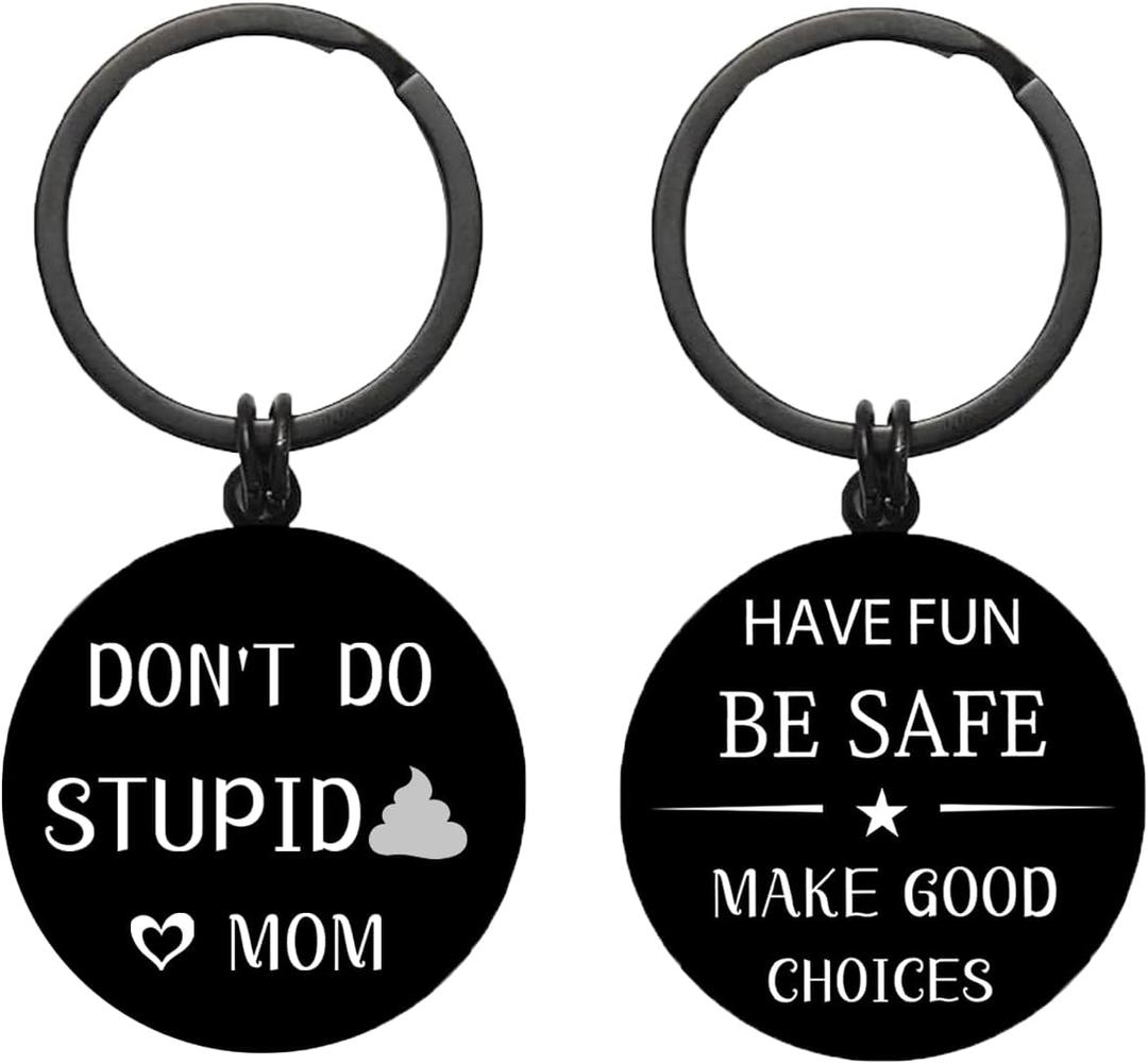 8 x Lapsia Funny Keychain Gifts for Teen Girls & Boys Cool Accessories for Teens, Stocking Stuffers for Teenagers, Christmas Birthday Gag Gifts for Tween Boys Girls Age 10-21